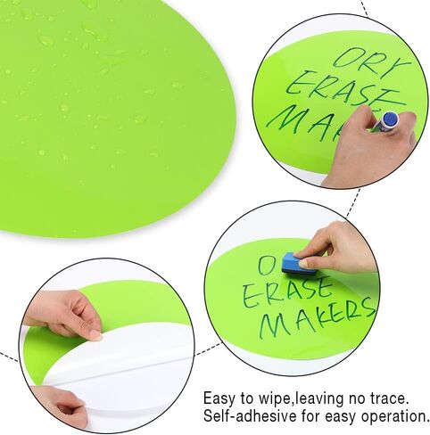 Dry Erase Dots for Classroom Table,20Pcs Dry Erase Circles Stickers Removable Dot Students for Drills and Training Home, Office, School Teaching in Saudi Arabia