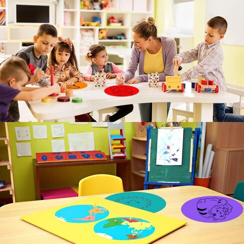 Dry Erase Dots for Classroom Table,20Pcs Dry Erase Circles Stickers Removable Dot Students for Drills and Training Home, Office, School Teaching in Saudi Arabia