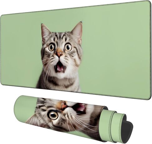 Large Mouse Pad Old Library Gaming Desk Pad Computer Keyboard Non-Slip Waterproof Mouse Mat with Rubber Base and Stitched Edges Entertainment Office Writing Desk Mat 35.4 x 15.7 Inches in Kuwait