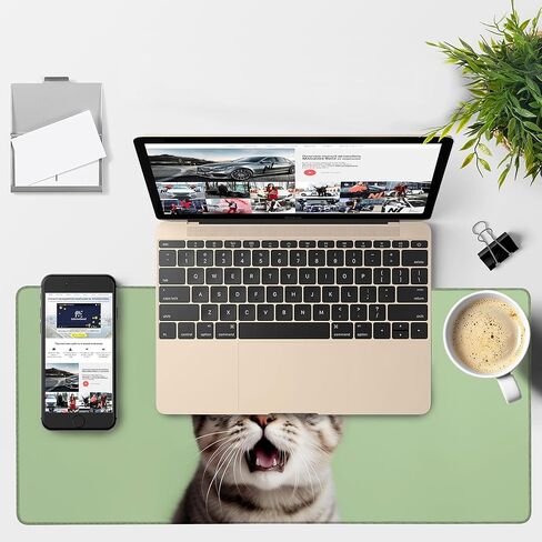 Large Mouse Pad Old Library Gaming Desk Pad Computer Keyboard Non-Slip Waterproof Mouse Mat with Rubber Base and Stitched Edges Entertainment Office Writing Desk Mat 35.4 x 15.7 Inches in Kuwait