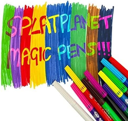 Splat Planet Magic Dinosaur Coloring Book With Magic Color Changing Pens Set - Magical Art A4 Size Coloring Book - Color Changing Magic Coloring Pens Set (Dinosaur) in Kuwait