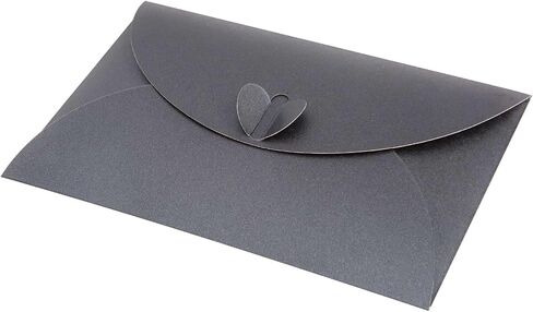 20 Pcs Gift Card Envelopes with Heart Shaped Clasp, Cute Medium Envelopes (6.1 x 4.1 inch) Perfect for Gift Cards, Love Letters, Wedding Greeting Party, Parties and Favors, Pink in Kuwait