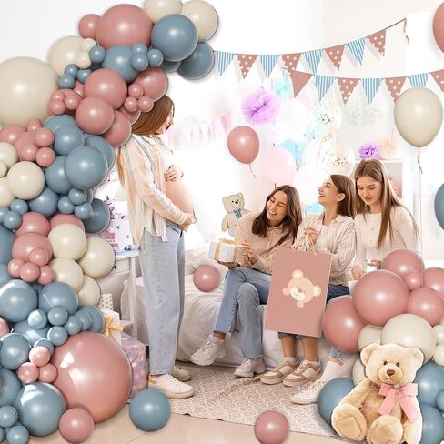 Brown Balloon Arch Kit 138 Pcs Neutral Balloon Arch Garland Kit Include brown Beige Nude Tan Balloons for Baby Shower Gender Reveal Wedding Birthday Party Decoration (Brown and Beige) in Saudi Arabia