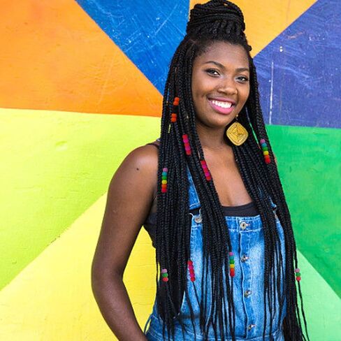 G Genleas 260pcs حبات السيليكون ، حبات الشعر السيليكون الملونة 5 ملم للضفائر للفتيات ، مع 100pcs نطاقات مطاطية مرنة و 2pcs حبات سريعة in Kuwait