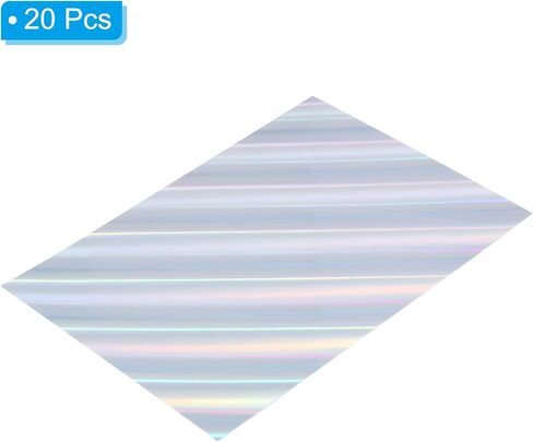 PATIKIL 11"x8.5" Holographic Cardstock, 40 Pack Metallic Iridescent Mirror Paper Foil Board Reflective Sheets for Scrapbook Poster DIY Craft, Style 4 in Saudi Arabia