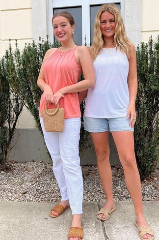 WEESO Womens Tank Tops Dressy Casual Pleated Halter Camisole Tops Summer Outfits Sleeveless Fashion 2025 in Kuwait