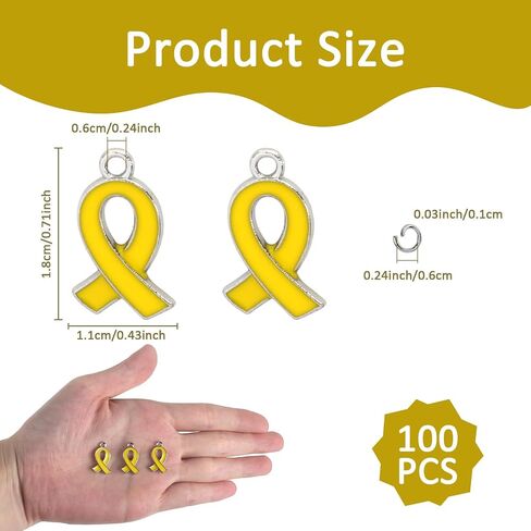 100Pcs Breast Cancer Awareness Charms Ribbon Charm Hope Pendants with 100Pcs Jump Ring for Jewelry Making Bracelets Necklaces Earring Women DIY Crafts in Saudi Arabia