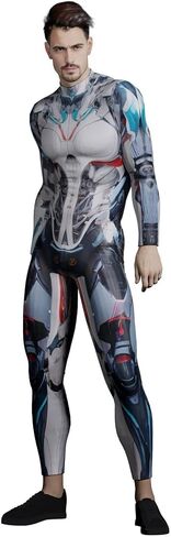 HAUTICO Premium Halloween Costumes for Men, Futuristic Armor Costumes, Superhero Costumes, Knight Costume Bodysuits - Made to Order (L-XL, Robot Armor Knight) in Kuwait