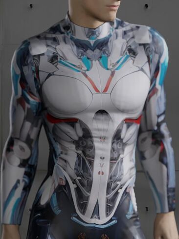 HAUTICO Premium Halloween Costumes for Men, Futuristic Armor Costumes, Superhero Costumes, Knight Costume Bodysuits - Made to Order (L-XL, Robot Armor Knight) in Kuwait