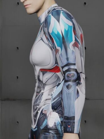 HAUTICO Premium Halloween Costumes for Men, Futuristic Armor Costumes, Superhero Costumes, Knight Costume Bodysuits - Made to Order (L-XL, Robot Armor Knight) in Kuwait