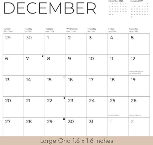 2026 Golden Retriever Wall Calendar 12 Month | 12" x 24" Open | Giftable | Dog Calendar 2026 | Thick & Sturdy Paper for Calendar Organizing & Planning | Pacific Waters Press (Golden Retriever) in Saudi Arabia