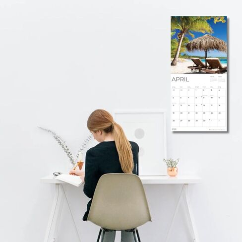 2026 Golden Retriever Wall Calendar 12 Month | 12" x 24" Open | Giftable | Dog Calendar 2026 | Thick & Sturdy Paper for Calendar Organizing & Planning | Pacific Waters Press (Golden Retriever) in Saudi Arabia