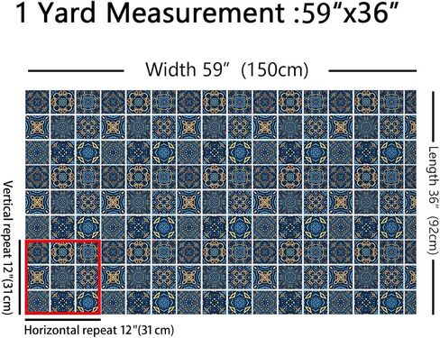 Plaid Fabric by The Yard, Retro Grid Upholstery, Buffalo Check Stripe Decorative, Vintage Geometric Indoor/Outdoor, Orange Blue, 1 Yard in Saudi Arabia