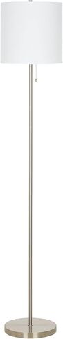 Catalina Lighting 22424-002 مصباح أرضية عصا النيكل التقليدي المصقول ، لمبة LED مشمولة ، 56.5 بوصة in Kuwait