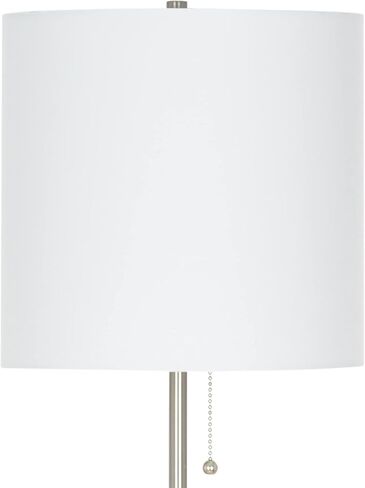 Catalina Lighting 22424-002 مصباح أرضية عصا النيكل التقليدي المصقول ، لمبة LED مشمولة ، 56.5 بوصة in Kuwait