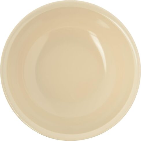 Carlisle FoodService Products Kingline Reusable Plastic Bowl Nappie Bowl for Home and Restaurant, Melamine, 14 Ounces, White, (Pack of 48) in Kuwait