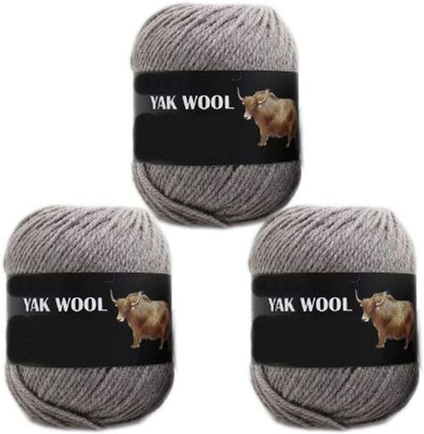 Thick Yak Wool Yarn - Soft Cashmere Blend for Knitting & Crochet - DIY Sweater, Scarf, Gloves - 300g (Deep Navy) in Kuwait