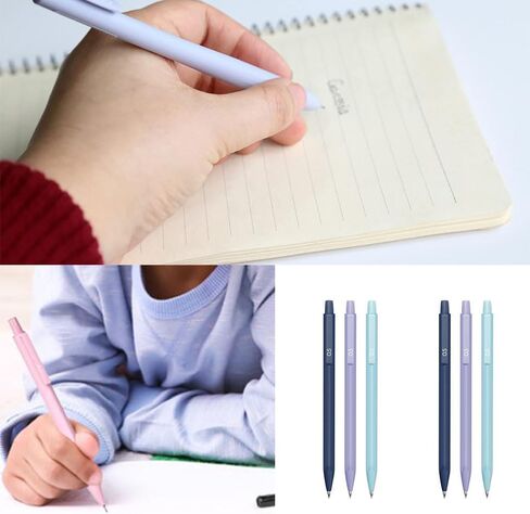 2 طرازات اختيارية 6pcs Morandi Triangle Bar قلم رصاص ميكانيكي مجموعة لطيفة من الفنان الجمالي مجموعة القلم رصاص قابلة للسحب لمكتب العمل المنزلي نوادي أعمال الحفلات كتابة الرسم (0.5 مم) in Saudi Arabia