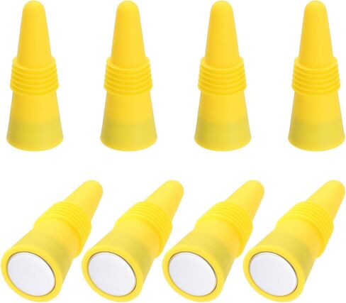 MECCANIXITY 8Pcs Wine Stoppers High Temp Silicone Plug T Shaped Wine Bottle Stopper Wine Outlet Cap 4 color in Saudi Arabia