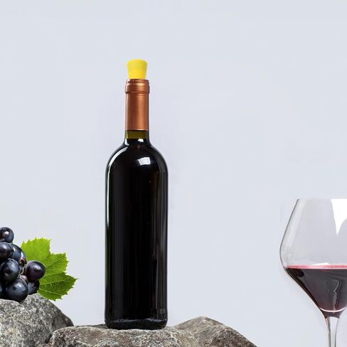 MECCANIXITY 8Pcs Wine Stoppers High Temp Silicone Plug T Shaped Wine Bottle Stopper Wine Outlet Cap 4 color in Saudi Arabia
