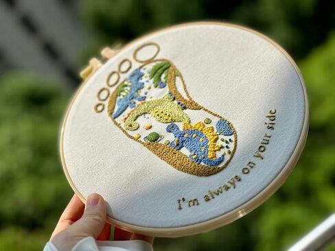 mozhijing Unicorn Embroidery Kit for Beginners, Handmade Embroidery Gift for Newborn Girl, Embroidery Hoops, Patterns, Floss, Needles,Cross Stitching Supplies (Unicorn) in Saudi Arabia