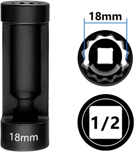 Strut Nut Socket 16mm 18mm 19mm 21mm 22mm 24mm with Suspension Strut Knuckle Spreader 5.0 – 10.5 mm Tool with12 Point 1/2" Drive Suspension Strut Spreader Socket 9pc Shock Absorber Tool in Saudi Arabia