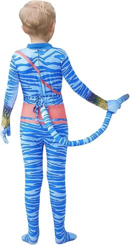 Anime Costumes for Kids Girl Neytiri Cosplay Costume Alien Kids Bodysuit Costume Girls Boys Cosplay Party Costume in Kuwait