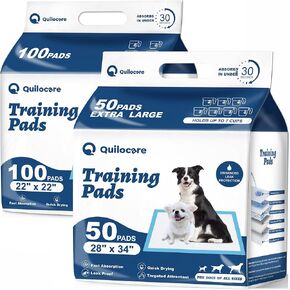 50 Count 28" x 34" & 100 Count 22" x 22" Disposable Dog Pee Pads