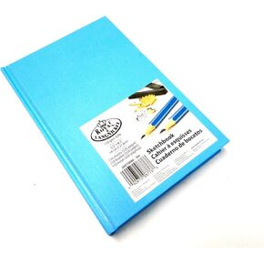 Royal & Langnickel Sky Blue A4 Sketchbook Chartridge Drawing Paper Sketch Pad CaseBound 110GSM 220 صفحة (21.6 سم × 27.9 سم)
