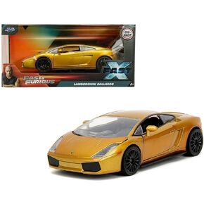 Jada Toys 34924 1/24 Fast and Furious Lamborghini Gallardo Gold F & F X Lamborghini Gallardo