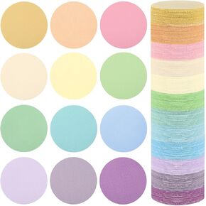 TAOBARY 240 PCS علامات السجاد نقطات الطابق علامات النقاط الأرضية ، ودوائر السجاد متعددة الألوان علامات السجاد لرياضة رياض الأطفال في مرحلة ما قبل المدرسة لوازم مدرس (لون المعكرون)
