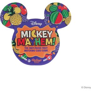 ألعاب Ridley: Mickey Mayhem | لعبة بطاقات مطابقة الفاكهة سريعة الخطى | رائعة للعبة العائلية Night | 2+ لاعبين ، تتراوح أعمارهم