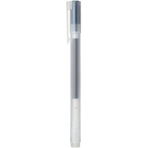 MUJI - 0.5mm Blue Black Smooth Gel Ink Ballpoint Cap Pen (10 pieces)