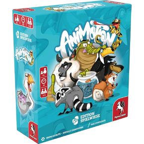 Pegasus Spiele Animotion – Card Game 3-8 Players – Card Games for Family – 20 Minutes of Gameplay – Games for Family Game Night – Card Games for Kids and Adults Ages 8+ - English Version
