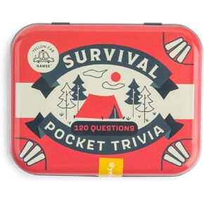 Trivial Pursuit Game - Fun & Challenging Card Game 60 Cards with 120 Questions - Easy to Play Pocket Trivia Games for Adults Teenagers (Survival)