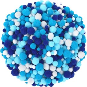 UPINS St. Patrick's Day Pom Poms Balls,600 Pieces Green Pom Poms Mixed Sizes Pompoms for Crafts Making DIY Spring St. Patrick's Day Party Decorations Supplies (3 Sizes)
