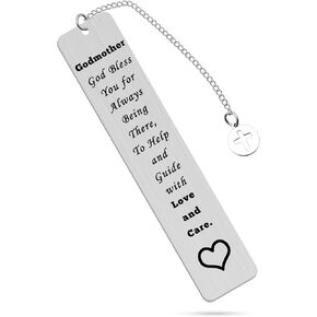 Godmother Borkmark Gift من أجل المعمودية من Godson Godson Godmother Gifts لعيد ميلاد عيد الشكر تعميد عيد الميلاد لله مجوهرات الأم الأم لأم الأم