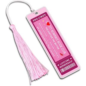 Pink Book Marks for Reading Women, Book Stuff for Book Lovers, Bookish Items, Spicy Bookmarks for Women Girls, Pink Bookmarks for Women Readers, Fantasy Romantic Book Club Gifts, Aesthetic Bookmarks