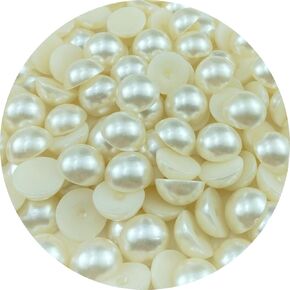 700pcs 8mm Flatback نصف اللؤلؤ الجولة حبات الحرف لمجوهرات صنع سجل قصاصات DIY الملابس كوب الأظافر فن الديكور (الوردي الفاتح)