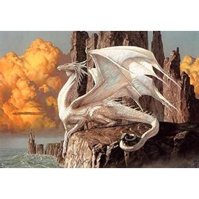 TINDAY Paint by Number Dragon DIY Paint by Numbers Kit for Kids Adults Beginner DIY Canvas Painting by Numbers Painting Acrylic Painting for Home Decoration Paint by Numbers Dragon 16x20 Inch