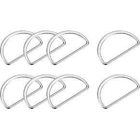 uxcell Metal D-rings Buckle, Welded D-Rings Buckle for Webbing Sewing Clothing Straps Bags Belt DIY Accessories in Saudi Arabia