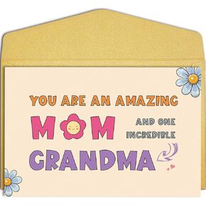 Qiliji Mother's Card & Grandma Card - أنت أمي وجدة رائعة