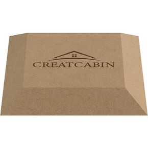 Creatcabin مربع الفخار قوالب السيراميك صفيحة تشكيل قوالب أشكال الفخار الخشبي أدوات تصبغ الفخار MDF صحن الطبق مرسلة القالب لبناء اليد لوحات DIY Craft