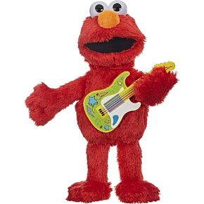 Sesame Street Rock و Rhyme Elmo Talking ، تغني ألعابًا فخمة مقاس 14 بوصة للأطفال الصغار والأطفال 18 شهرًا وما فوق
