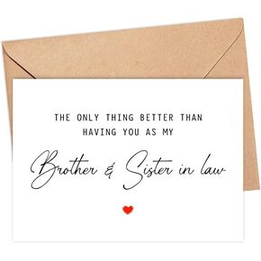 DiandDesignGift Pregnancy Announcement Card - Brother & Sister, 5 x 7 Inches, Smooth Heavy Cardstock, Blank Inside, Includes Envelope