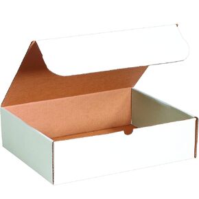 Box USA BPML14124 14 "L X 12" W x 4 "H ، White (حزمة 50)
