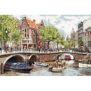 Cross Stitch Kit Luca -S - أمستردام ، مجموعة الذهب ، مجموعة التطريز