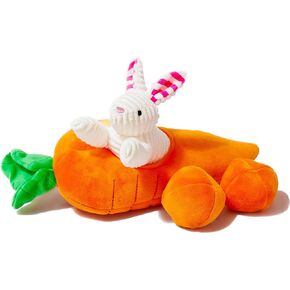 Midlee Hide a Toy Carrot Easter Dog Toy