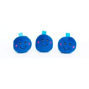 Zippypaws ZP898 Miniz 3 Pack التوت الأزرق Squeak Toy