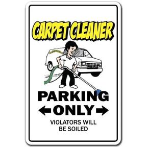 Carpet Cleaner Decal Parking Cleaning steam Shampooer Rug | Indoor/Outdoor | 12" Tall